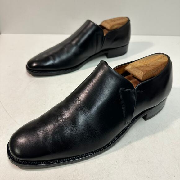 FULLY RESOLED Tricker\'s Loafer Slip-On Black Calf Made in England VTG UK 9 US 10 main image 6